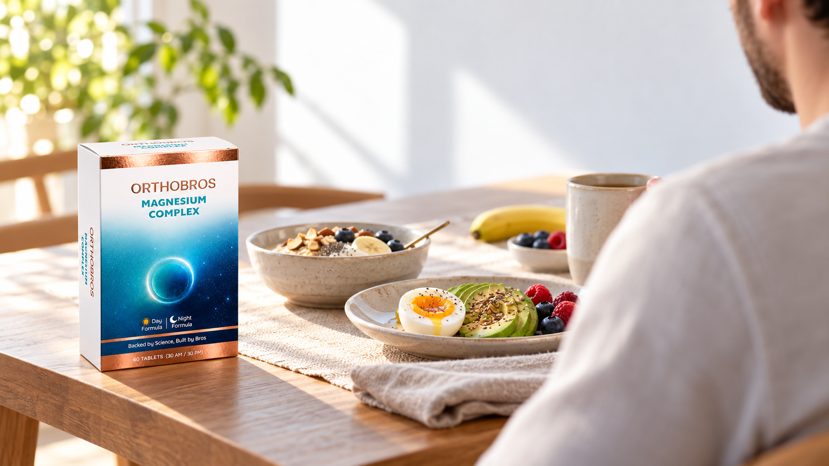 Orthobros Magnesium Complex ve dengeli kahvaltı