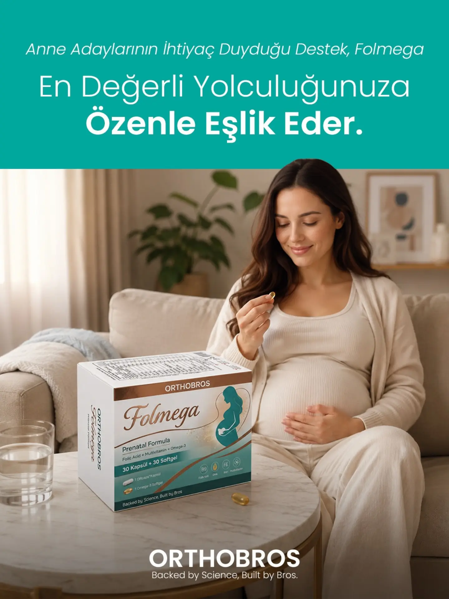 Anne adaylarının en değerli yolculuğunda, ihtiyaç duyduğu desteği özenle bir araya getiren Folmega. 🤰💙

Folik asit, multivitamin ve Omega-3 içeren formülüyle hamilelik dönemine eşlik etmek için geliştirildi. Çünkü yeni bir başlangıç, özenli bir destekle daha anlamlı. ✨

🚀 Çok yakında Trendyol'dan da sipariş verebilirsiniz!

📍 Detaylı bilgi ve sipariş: www.orthobros.com.tr
📞 Sipariş Hattı: 0549 156 4141

#folmega #orthobros #anneadayları #hamilelik #prenatal