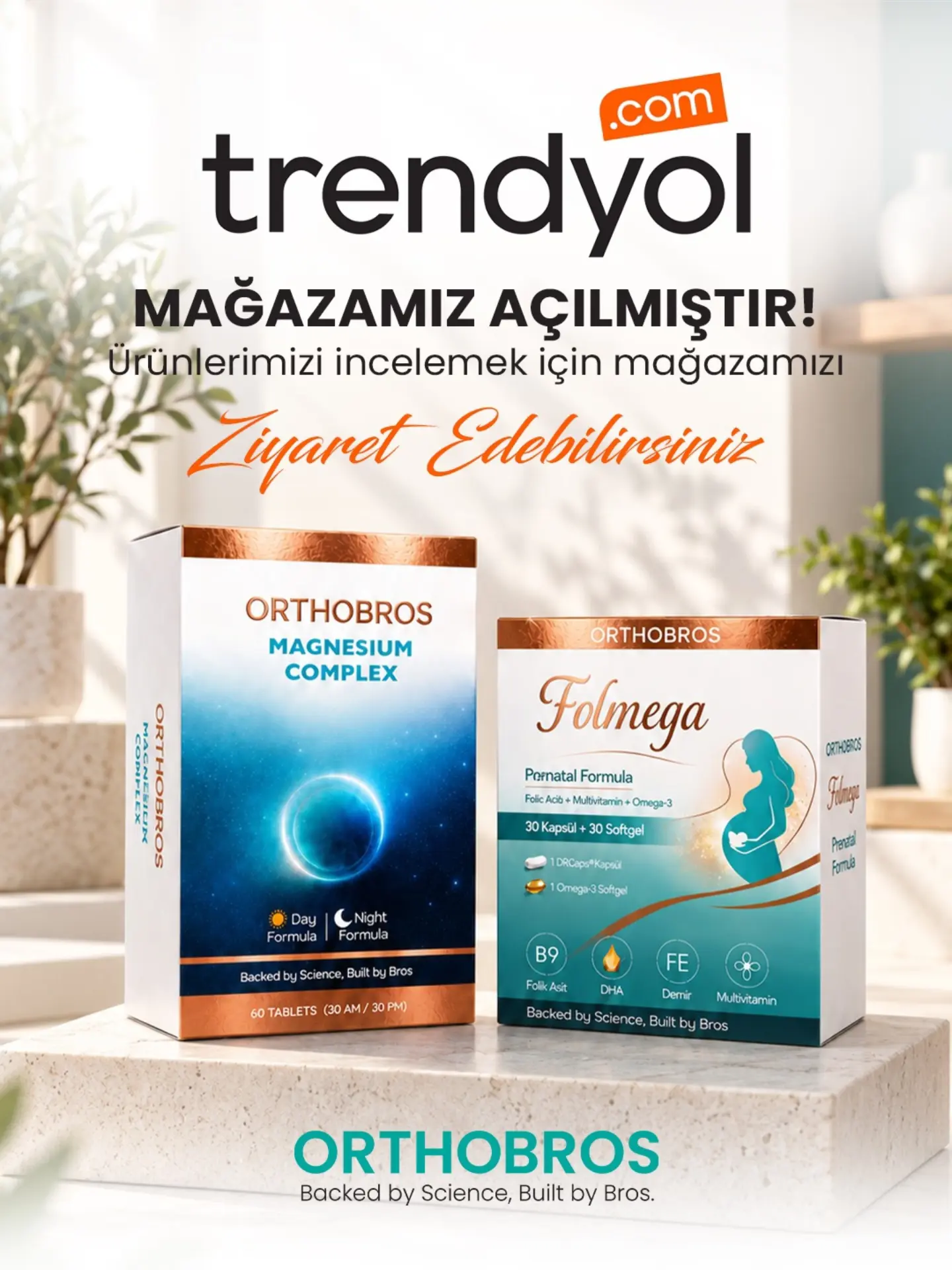 Trendyol mağazamız açılmıştır 😊✨
Ürünlerimizi incelemek için mağazamızı ziyaret edebilirsiniz ✅

🌐 orthobros.com.tr
📞 Sipariş & Bilgi: 0549 155 41 41

#trendyol #gıdatakviyesi #saglikliyasam #magnezyum #günlükdestek